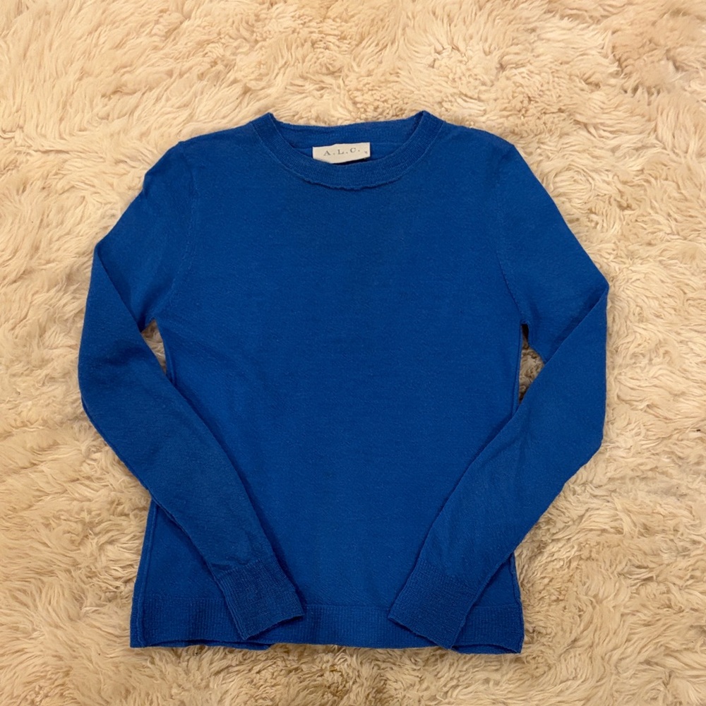 A.L.C. Vibrant Blue Long Sleeve Sweater/Top Size XS